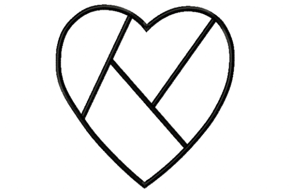 Heart Divided Applique