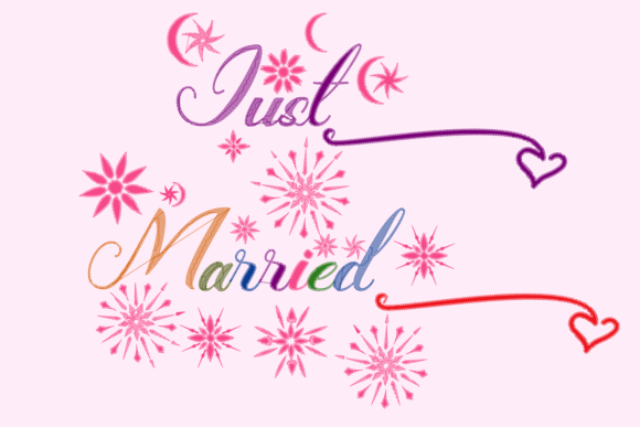 Just Married Lettering Review