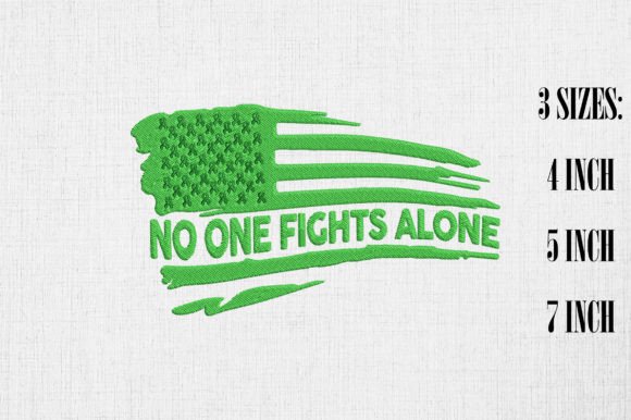 Mental Health Awareness USA Flag