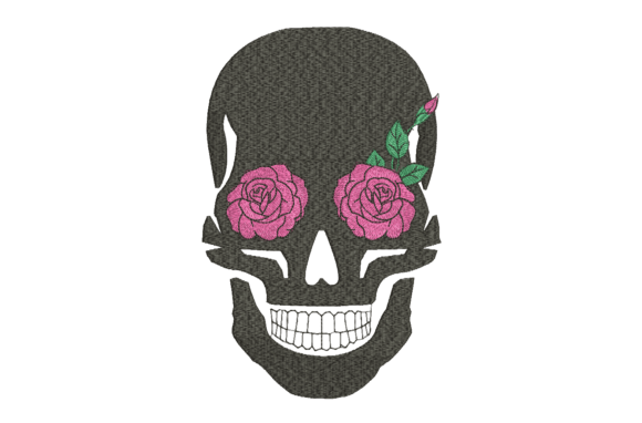 Skull with Rose