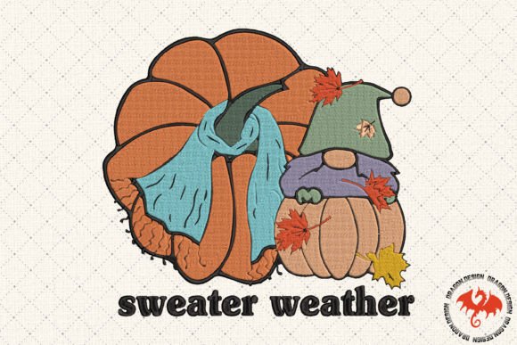 Sweater Weather Gnomes Pumpkin