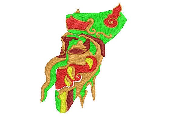 The Colorful Phi Ta Khon Mask