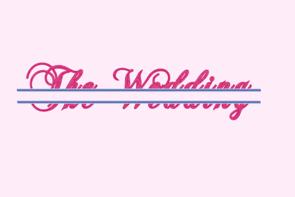 The Wedding Monogram Lettering