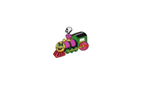 Train Embroidery Design