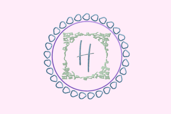 Wedding H Monogram Frame
