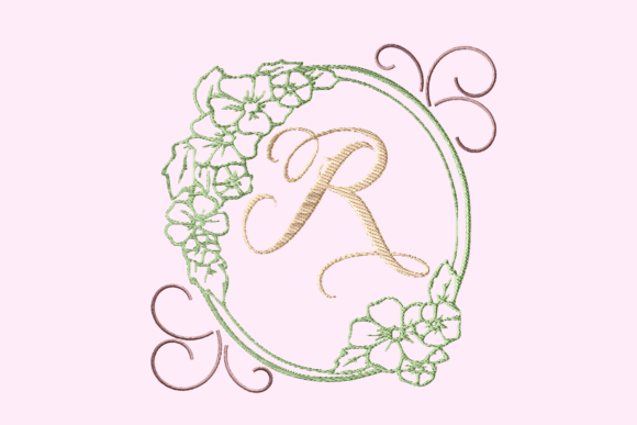 Wedding R Monogram Frame