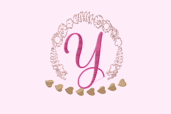 Wedding Y Monogram Frame